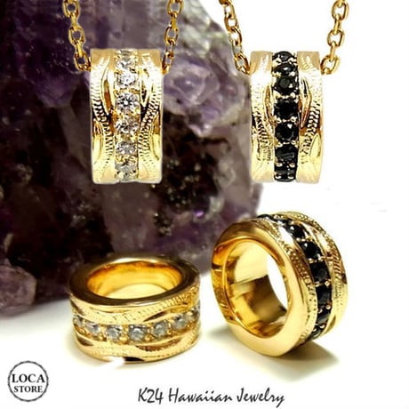 【ハワイアンジュエリー / HawaiianJewelry】 K24 純金 コーティング k24 ペンダント/ネックレス プルメリア (gps8722all24k)