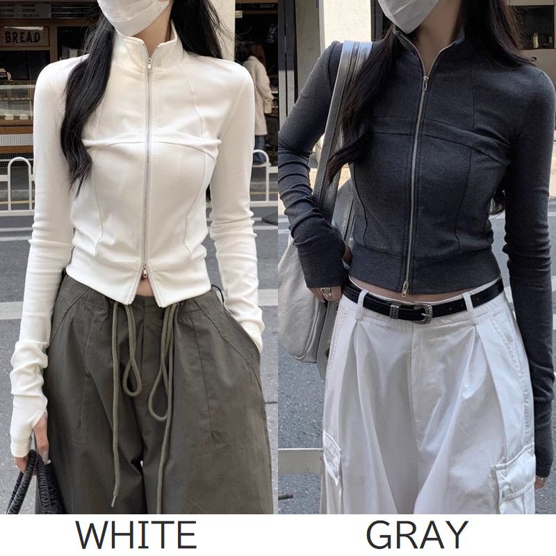 希少 美品 CIVILIZED シワ シボ 変形 ハイネック ダブルジップ BODY TOUGHNESS（ボディタフネス） JW-737 パワーストレッチ COOL EVO