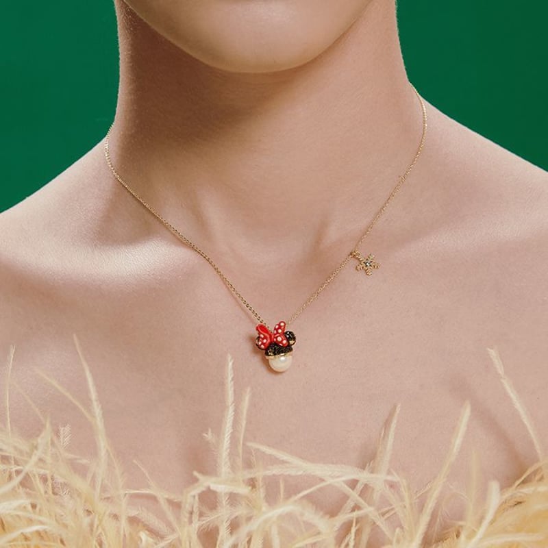 ズニ族ミニーマウスペンダントネックレス ズニ族ミニーマウスペンダントネックレス ペンダントトップ