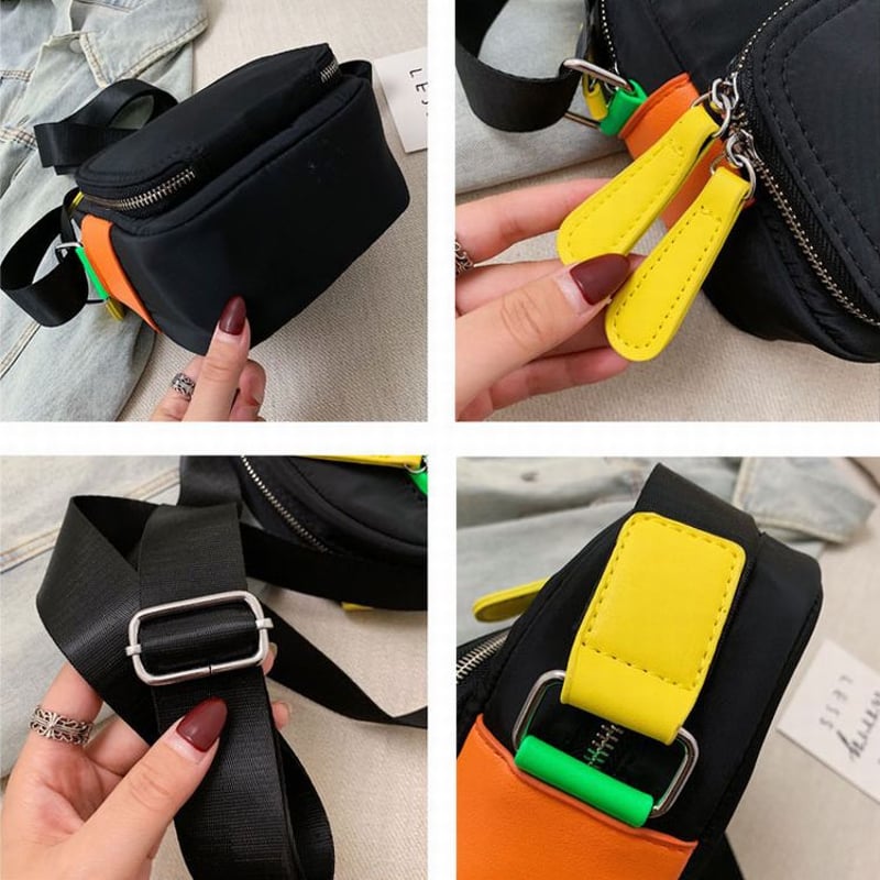 カラフルなショルダーバッグ マルチカラー ショルダーバッグ ポシェット メッセンジャーバッグ ミニ