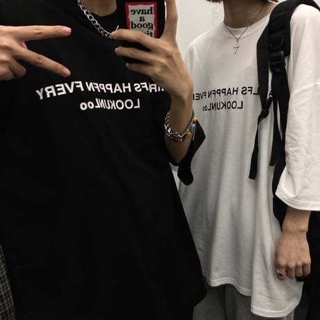 ユニセックス Tシャツ 半袖 ドロップショルダー ラウンドネック オーバーサイズ 韓国ファッション メンズ レディース トップス カジュアル ストリートファッション DTC-638055341572