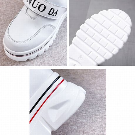 厚底 ダットスニーカー ヒール6cm ハイカット 22.5～24.5cm 韓国ファッション レディース 厚底スニーカー ハイトップ スニーカー カジュアル スポーツ 632308455327
