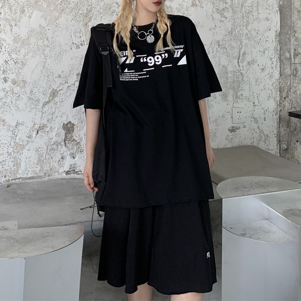ユニセックス Tシャツ 半袖 ラウンドネック バックプリント オーバー 