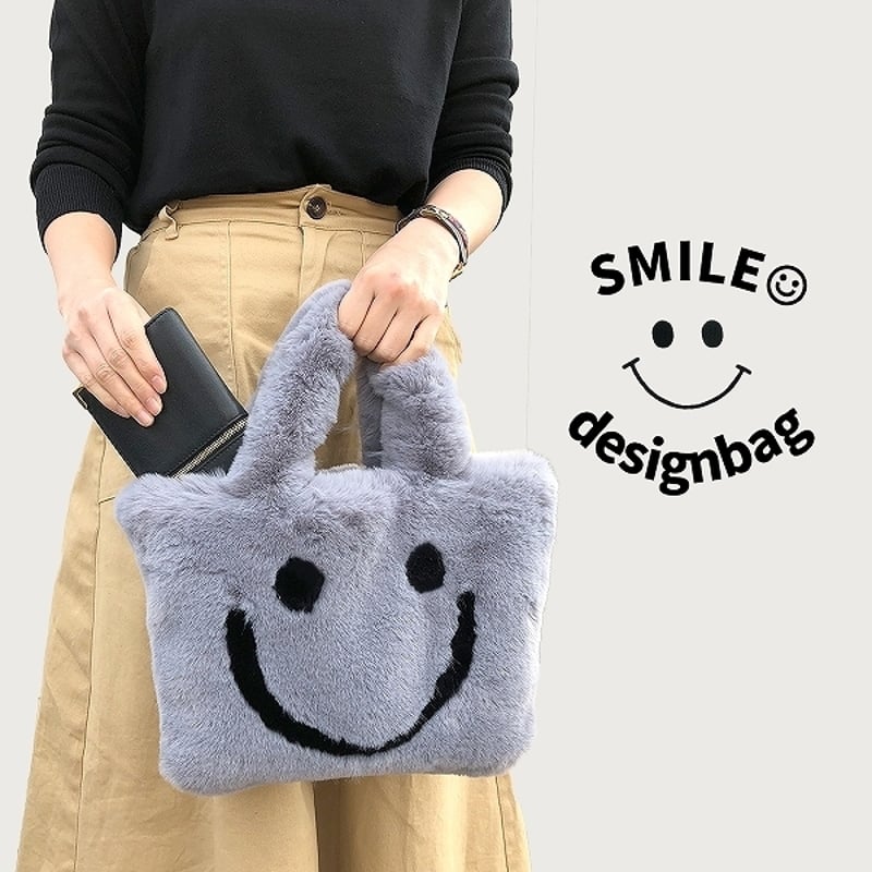 スマイル ファーバッグ BAG ファー もこもこ ミニ ショルダーバッグ 