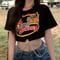 クロップド丈 Tシャツ トップス へそ出し チェーン付き 半袖 ルーズ カットソー ショート丈 韓国ファッション レディース 大人可愛い ガーリー カジュアル DTC-643229484723