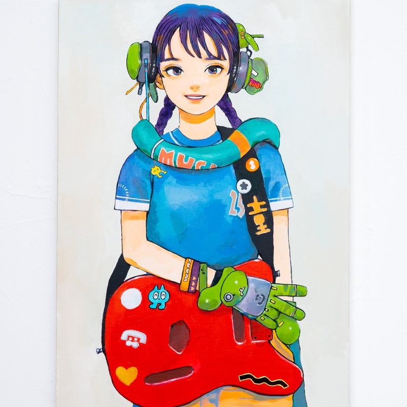フクザワさん ライブペイント 原画 店頭売約済】原画(Original illustration) ライブペイント(live p