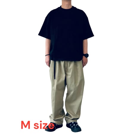 STUMPSTAMP WIDE T-SHIRT "BLACK”