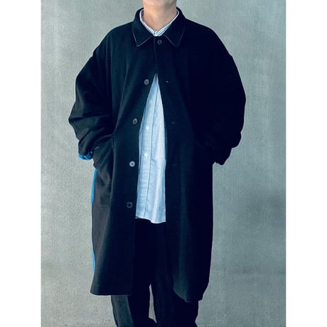STUMPSTAMP COMFORT COAT "WOOL"（BLK×BLUE)