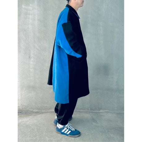 STUMPSTAMP COMFORT COAT "WOOL"（BLK×BLUE)