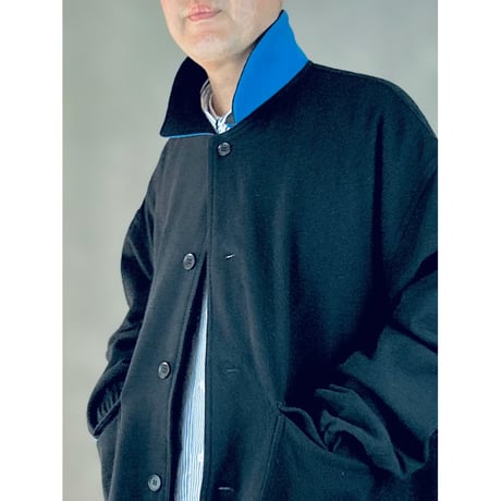 STUMPSTAMP COMFORT COAT "WOOL"（BLK×BLUE)