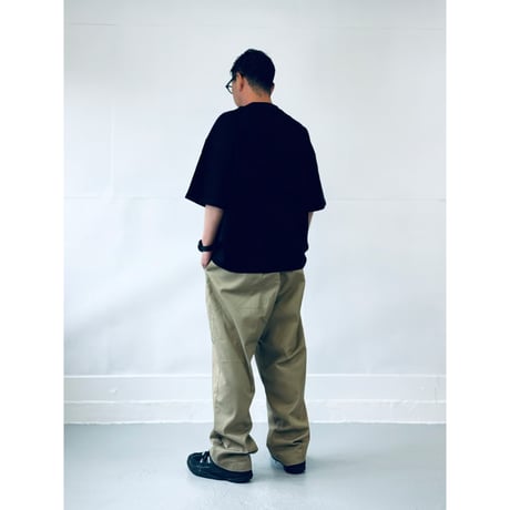 STUMPSTAMP WIDE T-SHIRT "BLACK”