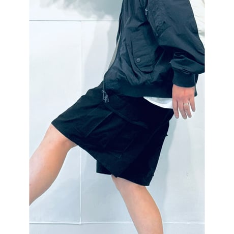 Oddment Custom BDU SHORTS "OVER DYED BLACK"