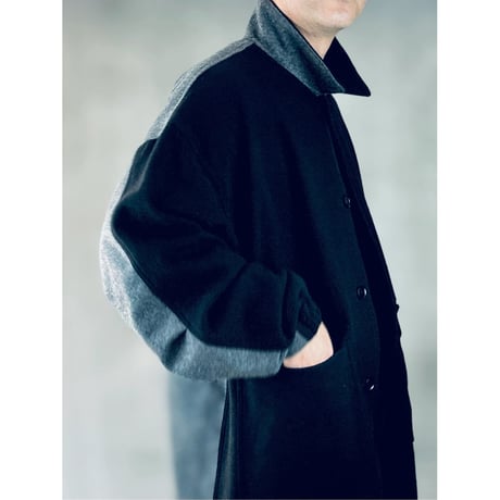 STUMPSTAMP COMFORT COAT "WOOL"（BLK×GRY)