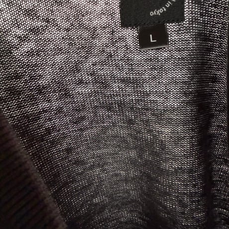 STUMPSTAMP  TRIM KNIT " CHARCOAL × RED"