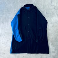 STUMPSTAMP COMFORT COAT "WOOL"（BLK×BLUE)