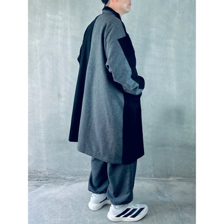 STUMPSTAMP COMFORT COAT "WOOL"（BLK×GRY)