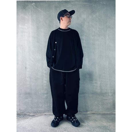 oddment  CUSTOM PAINTER PANTS / MONOURI EXCLUSIVE "BLACK"