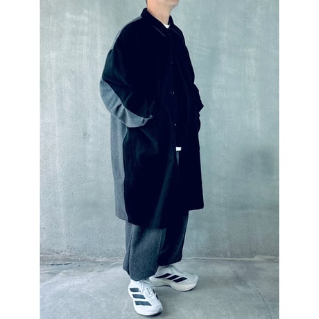 STUMPSTAMP COMFORT COAT "WOOL"（BLK×GRY)