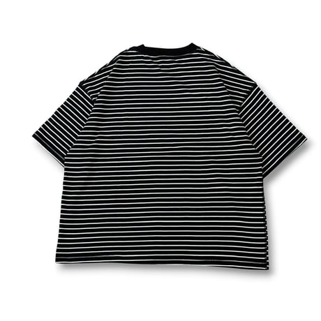 STUMPSTAMP BORDER WIDE T-SHIRT "BLACK”