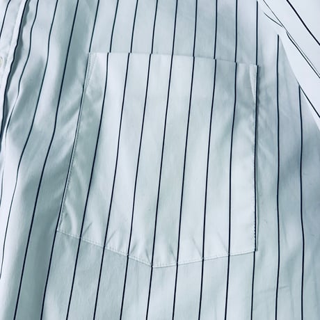 STUMPSTAMP RELAX BD SHIRT "PIN STRIPE WHITE"