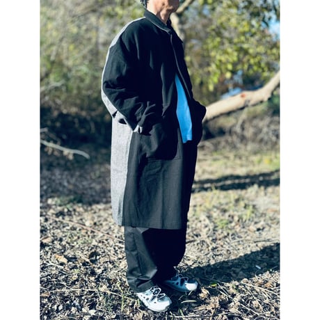 STUMPSTAMP COMFORT COAT "WOOL"（BLK×GRY)