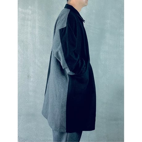 STUMPSTAMP COMFORT COAT "WOOL"（BLK×GRY)
