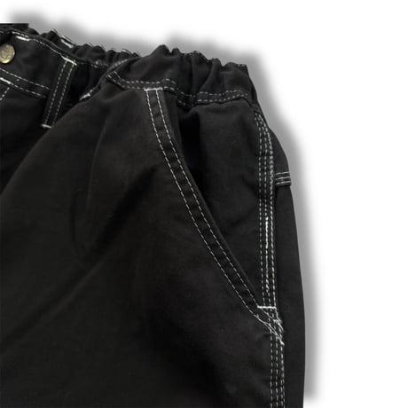oddment  CUSTOM PAINTER PANTS / MONOURI EXCLUSIVE "BLACK"