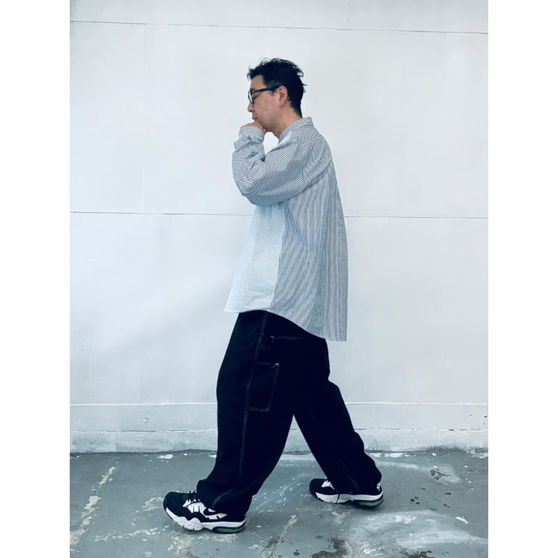 STUMPSTAMP THE BD SHIRT シャツ　スタンプスタンプ STUMPSTAMP THE BD SHIRT “SWITCHING STRIPE” | M