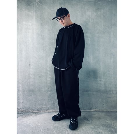 oddment  CUSTOM PAINTER PANTS / MONOURI EXCLUSIVE "BLACK"