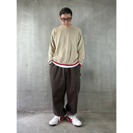 oddment  CUSTOM PAINTER PANTS / MONOURI EXCLUSIVE "BROWN"