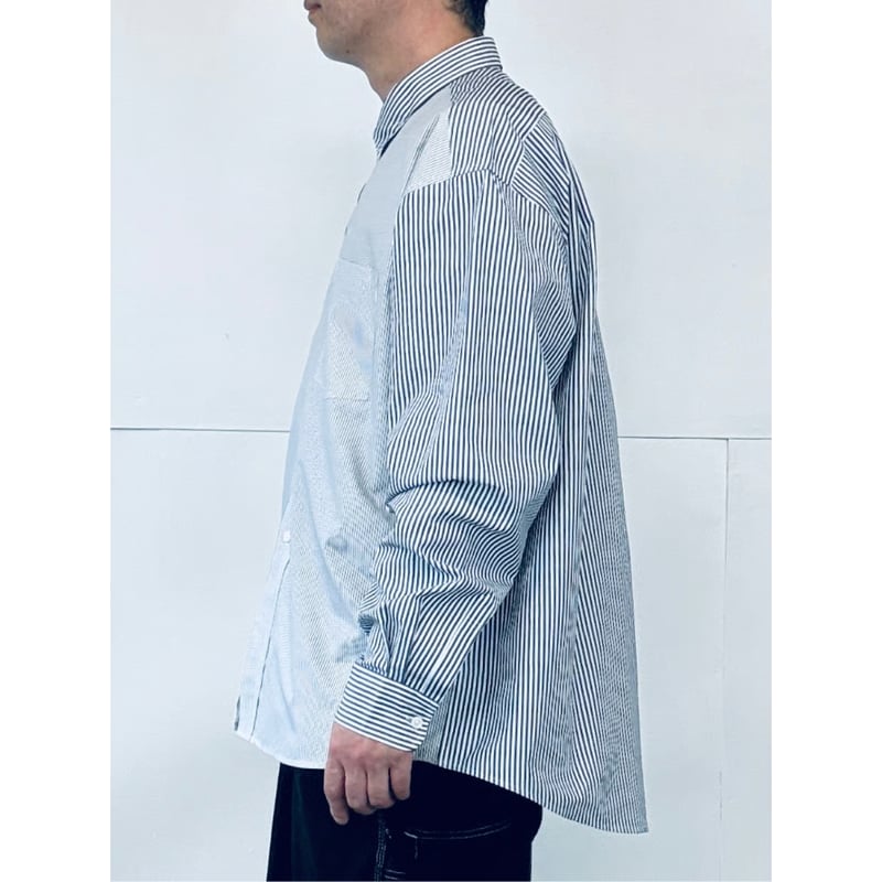 STUMPSTAMP THE BD SHIRT シャツ　スタンプスタンプ STUMPSTAMP THE BD SHIRT “SWITCHING STRIPE” | M