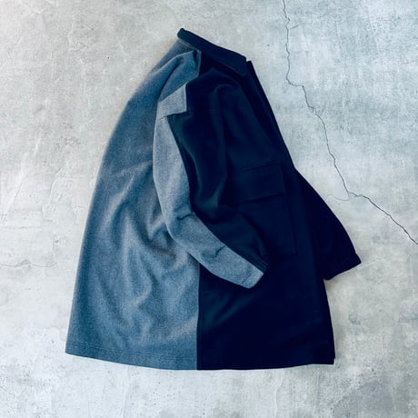 STUMPSTAMP COMFORT COAT "WOOL"（BLK×GRY)