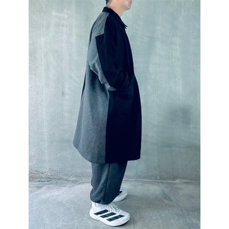 STUMPSTAMP COMFORT COAT "WOOL"（BLK×GRY)