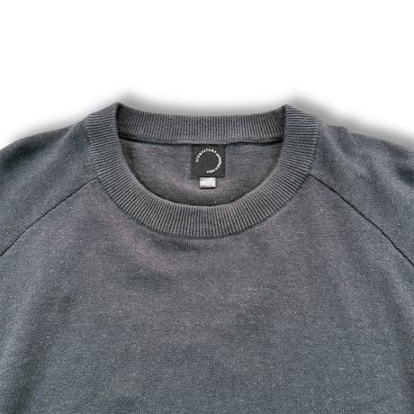 STUMPSTAMP  TRIM KNIT " CHARCOAL × RED"