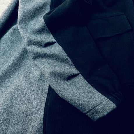 STUMPSTAMP COMFORT COAT "WOOL"（BLK×GRY)