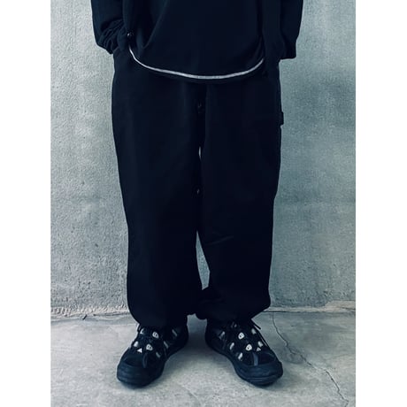 oddment  CUSTOM PAINTER PANTS / MONOURI EXCLUSIVE "BLACK"