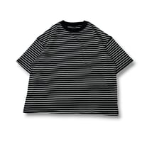 STUMPSTAMP BORDER WIDE T-SHIRT "BLACK”