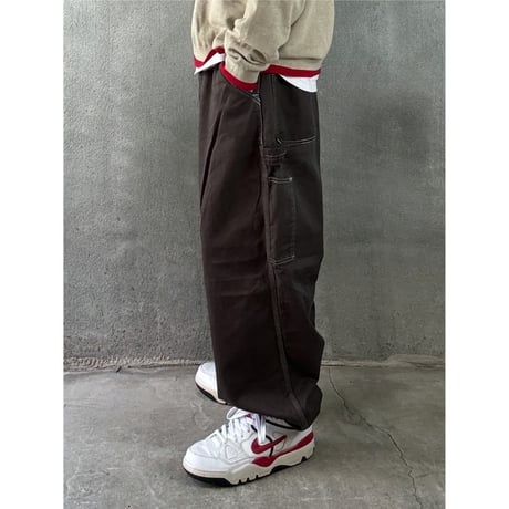 oddment  CUSTOM PAINTER PANTS / MONOURI EXCLUSIVE "BROWN"