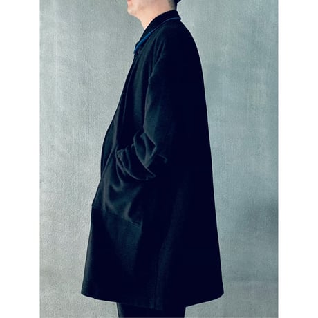 STUMPSTAMP COMFORT COAT "WOOL"（BLK×BLUE)