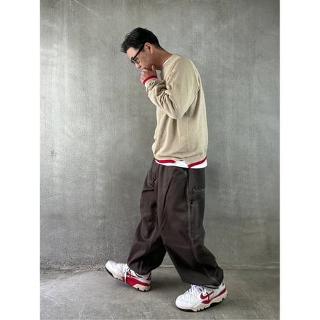 oddment  CUSTOM PAINTER PANTS / MONOURI EXCLUSIVE "BROWN"