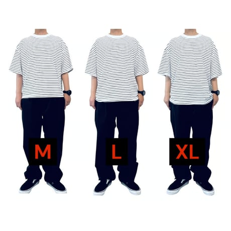 STUMPSTAMP BORDER WIDE T-SHIRT "WHITE”