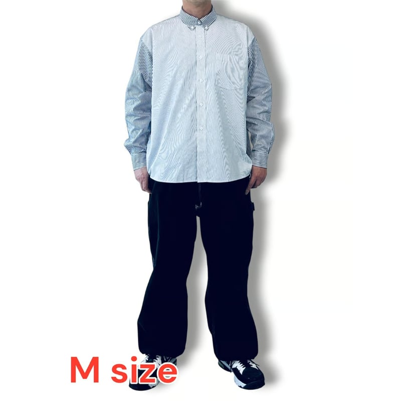 STUMPSTAMP THE BD SHIRT “SWITCHING STRIPE” | M