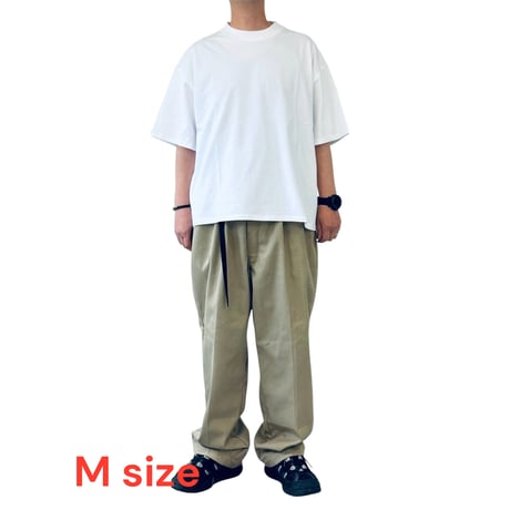 STUMPSTAMP WIDE T-SHIRT "WHITE”