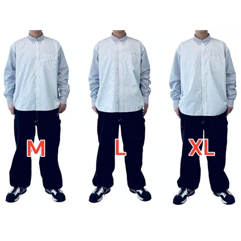 STUMPSTAMP THE BD SHIRT シャツ　スタンプスタンプ STUMPSTAMP THE BD SHIRT “SWITCHING STRIPE” | M