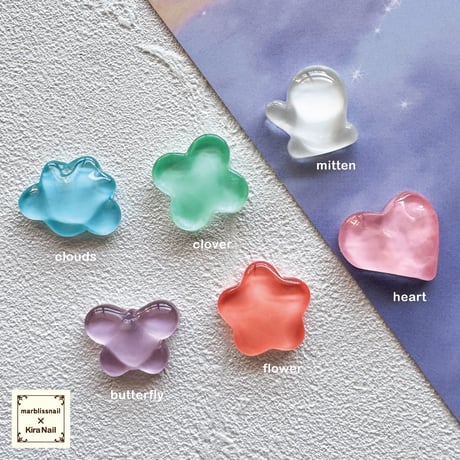 KiraNail  marblissnail セレクト カラーサンプルガラスストーン カボション