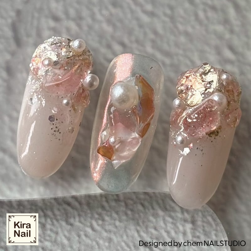 KiraNail 天然石 チェリークォーツ ケース入り | Kira Nail
