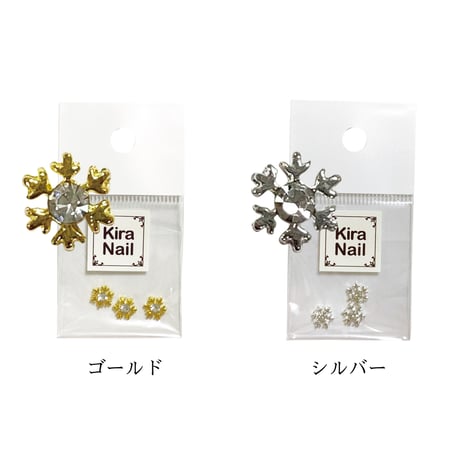 11月19日発売☆KiraNail 雪の結晶 ルルーシュストーン 3個入