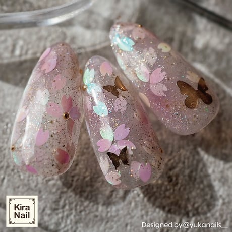 【2/1発売☆新色】KiraNail HOLOGRAM 花びら ケース入