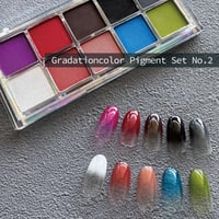 KiraNail グラデーションカラーピグメントセット 10色入 No.2