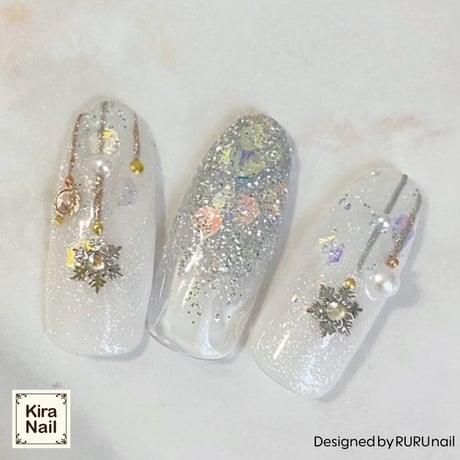KiraNail 雪の結晶 クリスタルシャワー 20個入